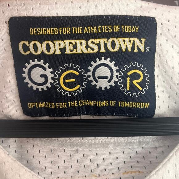 Cooperstown All Star Village Baseball Jersey Medium White #28 Green Monster - Picture 7 of 14